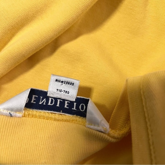 Pendleton Women’s Yellow Size Large 100% Cotton V-Neck Quarter Sleeve Comfy - Picture 7 of 10